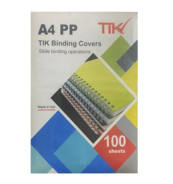 عکس اصلی طلق PP صحافی سایز A4 مدل Tik-330